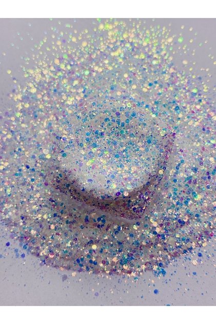 Epoksi Reçine Sparkle Fine Mix Tırnak Makyaj Chunky Glitter 8 gr Hologramlı Sim 2x4gr Kutulu