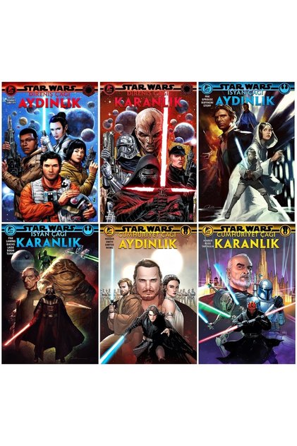 Star Wars Cumhuriyet - Direniş - İsyan Çağı (Aydınlık - Karanlık) 6 Kitap Set