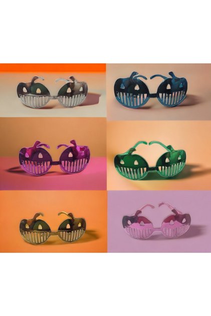 Halloween Glasses Halloween Scary Halloween Party Plastic Pumpkin Glasses 1 Piece