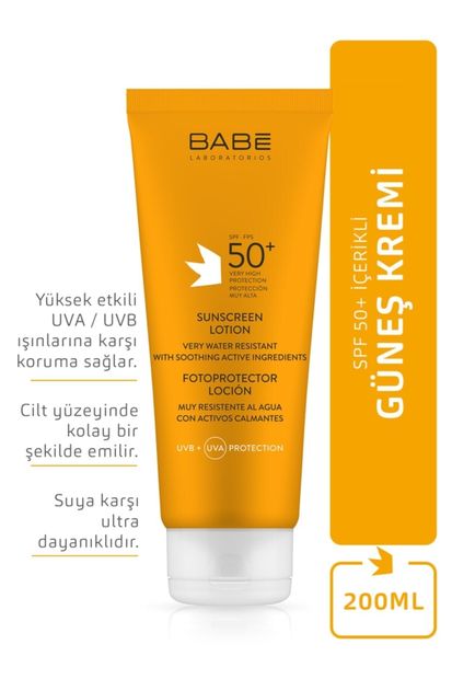 Babe Laboratorios Sunscreen Lotion Spf50 200 ml 2 Adet - 2