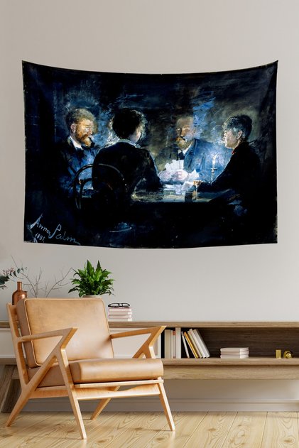 Anna Palm de Rosa Game L'hombre Brondums Hotel Wall Cover Rug 70x100, 100x140, 140x200