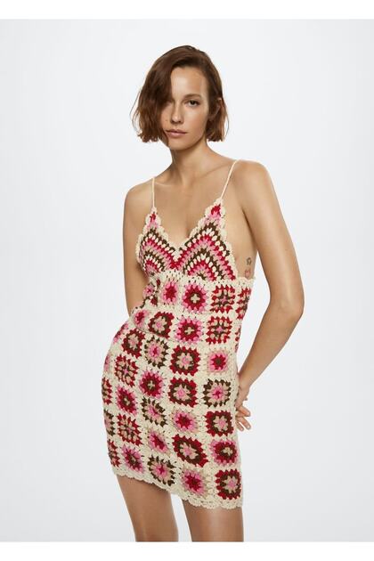 MANGO Crochet Cotton Dress- Trendyol