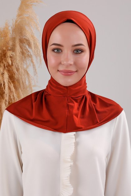 Women's Hijab Practical Snap Fastener Sandy Scarf Ready-made Shawl Tile