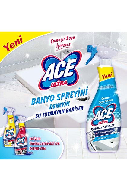 ACE Ultra Köpük Çamaşır Susuz Banyo 700mlx3 - 4