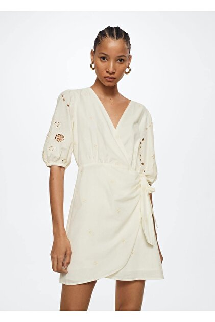 MANGO Embroidered Detailed Dress- Trendyol MANGO Embroidered Detailed Dress- Trendyol