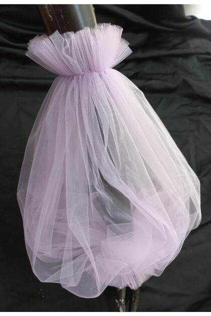 Beste Long Tulle Sleeve Evening Dress Sleeve Lilac