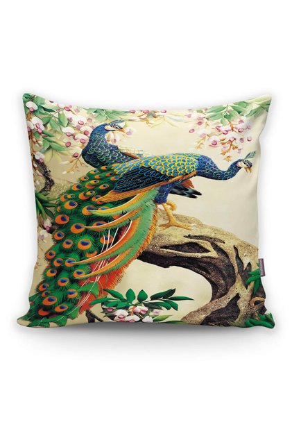 Peacock Digital Printed Decorative Pillow Cushion Cover