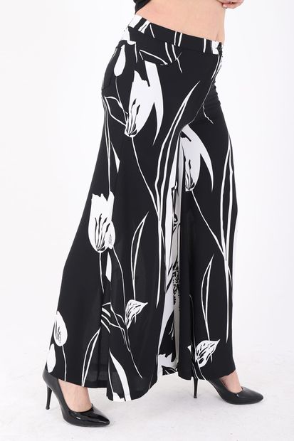 Tuvid Kadın Siyah Beyaz Pantolon TVD-202018-3679 - 3