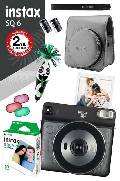 Fujifilm Instax SQ 6 Gri-Siyah Fotoğraf Makinesi ve Hediye Seti 2 - 3