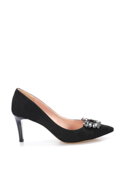 İnci Siyah Kadın Klasik Topuklu Ayakkabı 120130008701 - 3