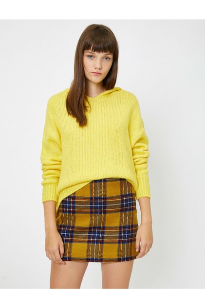 Damska spódnica w kratę
