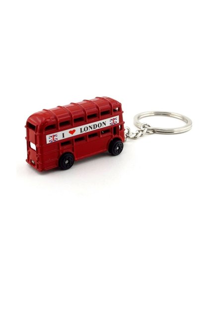 London Bus Londra Kırmızı Otobüs Metal Anahtarlık Kc803