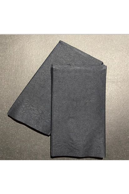 Soft Kağıt Siyah Peçete 25*25 1/8 2 Kat  2400'lü Koli - 1