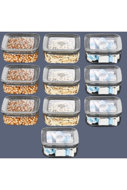 10 Pcs 350ml Vi̇pahmet Sude Series Vacuum Storage Container