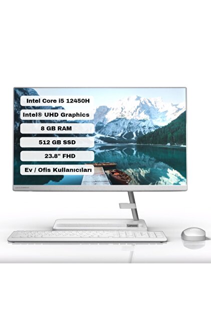 LENOVO IdeaCentre AIO 3 24IAP7 Intel Core i5 12450H 8GB 512GB SSD