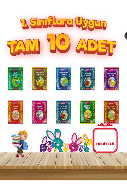 Eren Neşeli Birler 2.sınıflara Uygun Okumayı Sevdiren 10'lu Hikaye Seti