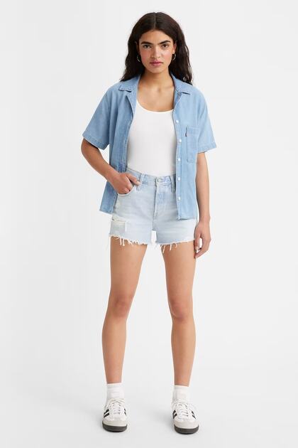 100% Cotton High Waist 501 Short Short 56327