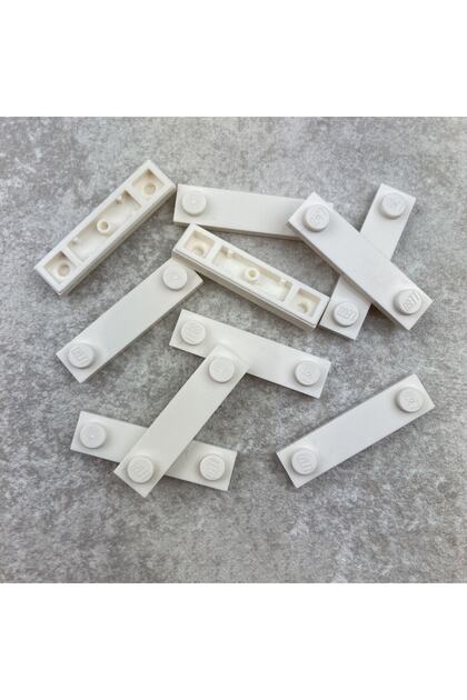 Custom MOC Accessory Plate Modified 1 x 4 Stud Groove White Brick 6 pieces to send