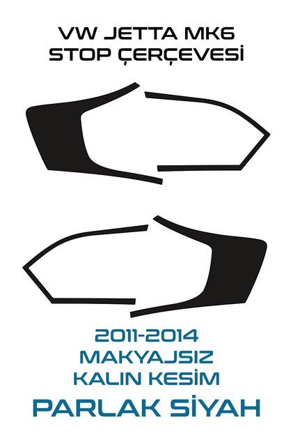 Volkswagen Jetta Mk6 Stop Frame Sticker-Easy Apply-Long Lasting
