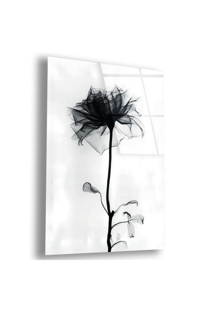 Unbreakable Glass Black Rose Table