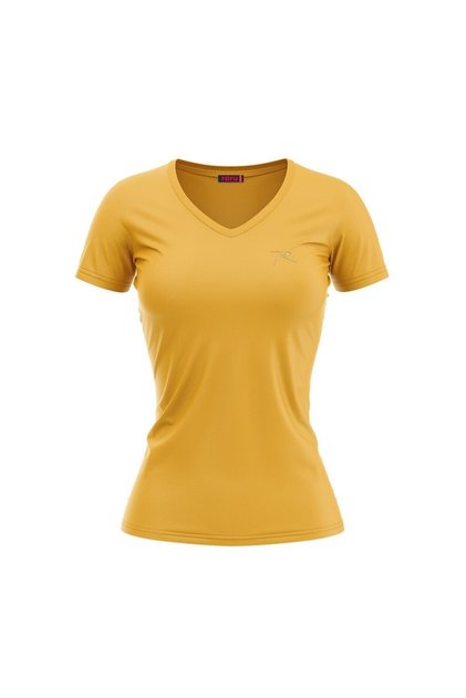 MULIER Women's Cotton Yellow Casual T-shirt