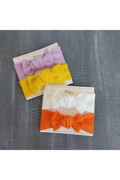 Baby Girl 4-Piece Ribbed Bandana