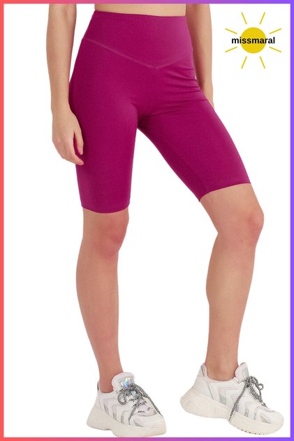 Women's Short Leggings Seasonal Sports Shorts Plum Recovery High Waist Comfortable and Stylish 1070