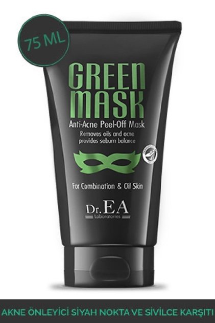 Akne Önleyici Siyah Nokta Ve Sivilce Karsiti Soyulabilir Yesil Maske
