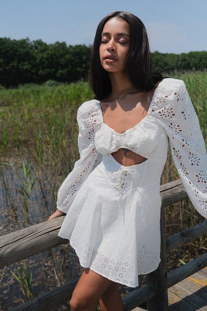 Shara White Mini Dress