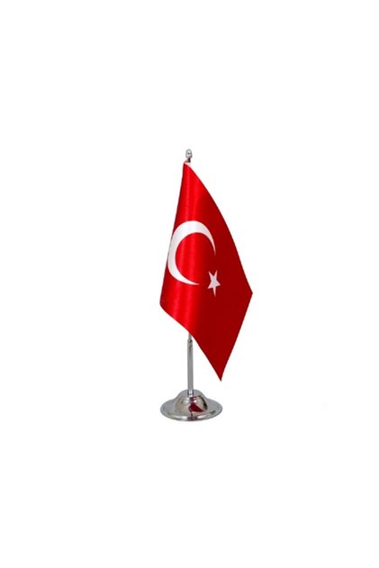 Türk Masa Bayrağı Tekli Direkli Takım