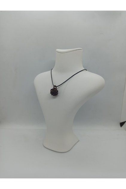 Ball Cevşen Necklace / Handmade Crystal Bead Knitted /