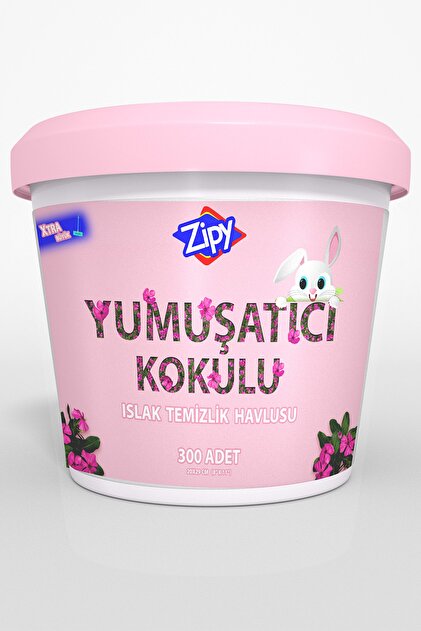 zipy Ev Temizlik Yumuşatıcı Ve Çam Kokulu Islak Kova Mendil