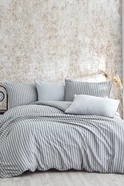 Soft Linen Double Duvet Cover Set