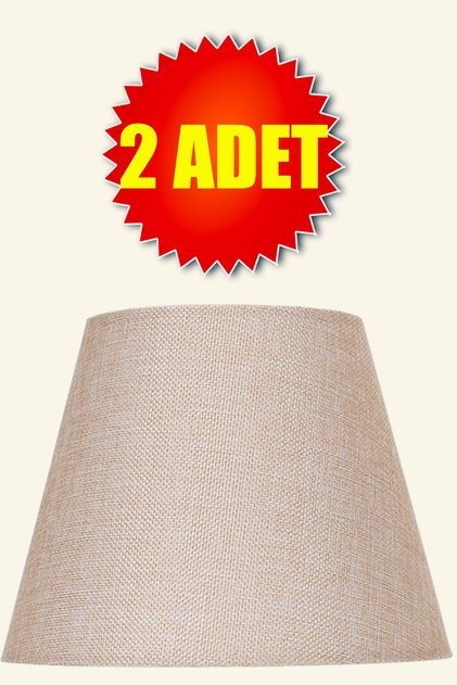 Pudra Modern Ikili Abajur Şapkası