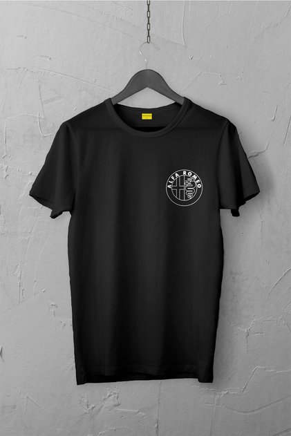 Alfa Romeo Design Tshirt, Unisex Premium, No Cracking, Fading / Automobile