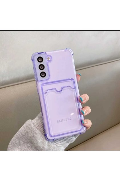 Galaxy A50 / A30s Şeffaf Kartlıklı Köşe Korumalı Silikon Kılıf