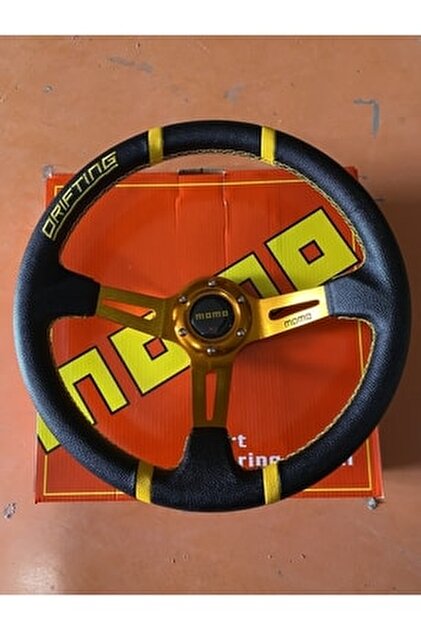 carlone Momo Spor Direksiyon 32cm Mavi Siyah-yarış Spor