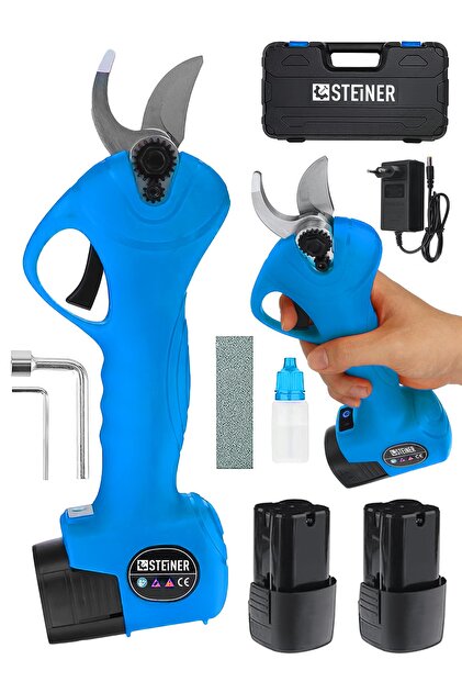 STEİNER Alman 128 Vf 10 Ah Kömürsüz Motor Akülü Bağ Makası Dal