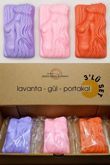 3-Piece Lavender, Orange, Rose Scented Decorative Soap