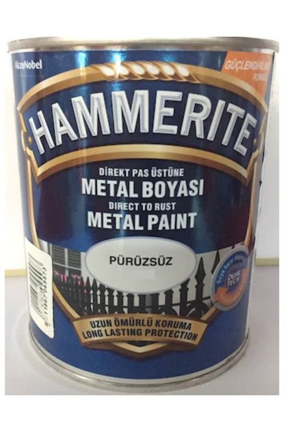 Marshall Direkt Pas Üstüne Pürüzsüz Yağlı Boya Beyaz Rengi 0.75 lt