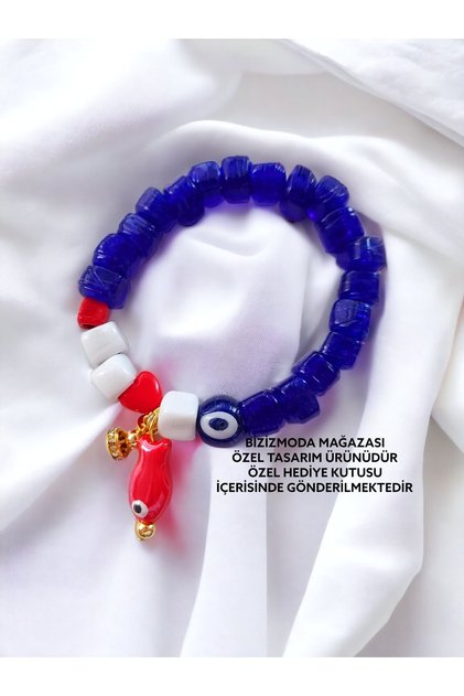 Glass Basement Bead Charm Murano Evil Eye Bead Bracelet Evil Eye Beaded Bracelet