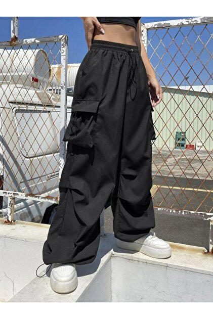 Gofeel Y2K Tactical Baggy Pants - Extreme Loose Fit, Cargo Pocket