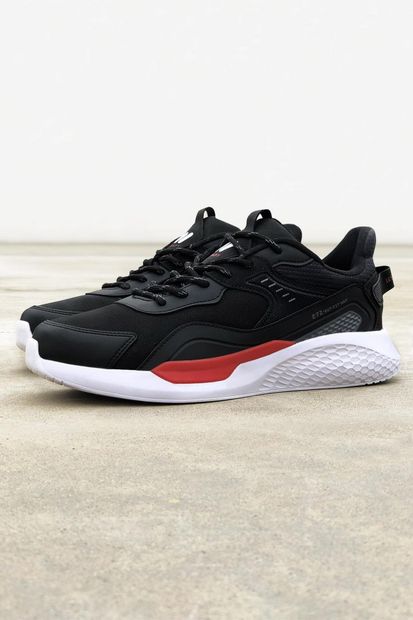 Walky - Gordy Siyah - Kırmızı Erkek Sneaker Ayakkabı - 3