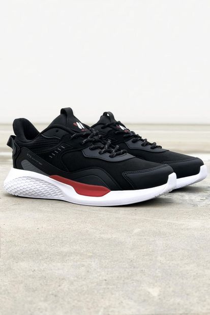 Walky - Gordy Siyah - Kırmızı Erkek Sneaker Ayakkabı - 5