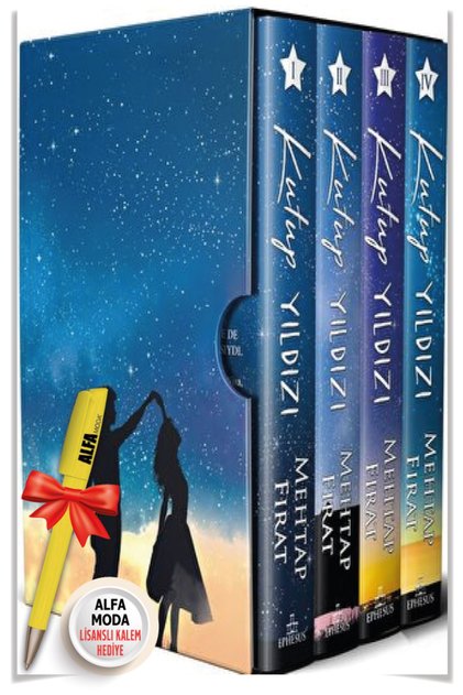 Kutup Yıldızı Serisi 1-2-3-4 (Mehtap Fırat) 4 Books + Fashion Licensed Pen Gift - Ephesus