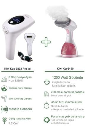 Kiwi Kep-6833 Pro Ipl Lazer Epilasyon +Kiwi 6440 Buharlı Dikey Ütü