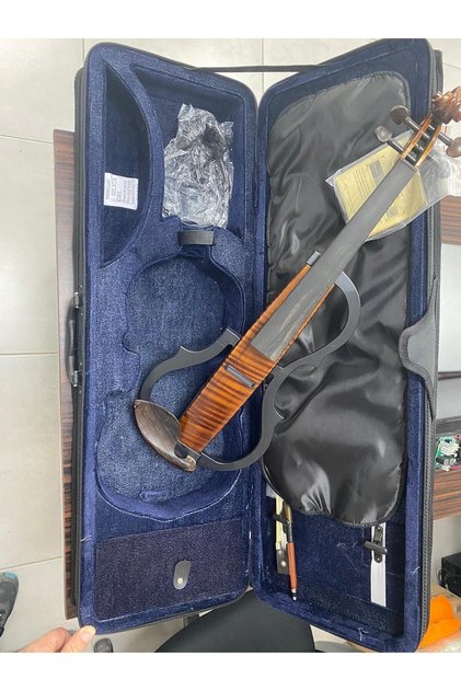 EVA-10 MODEL PROFESYONEL ELEKTRO KEMAN SETİ-ABANOZ AKSAMLI FUL SET