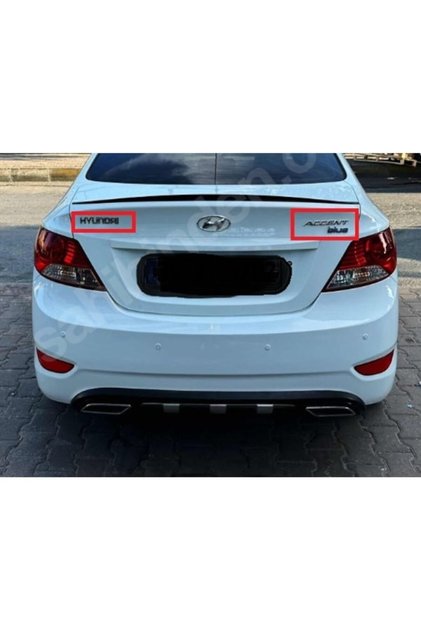 Hyundai&accent&blue 2012 Uyumlu Model Bagaj Yazısı Seti 3'lü