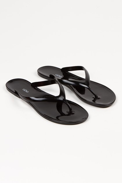 Desta Black Flip Flop Gel Summer - شبشب شاطئ يومي