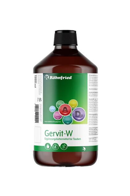 Gervit-w 18 Çeşit Vitamin (500 ml ) (SIZDIRMAZ KAPAKLI CAM ŞİŞE - ORİJİNAL ŞİŞEDEN BÖLME)